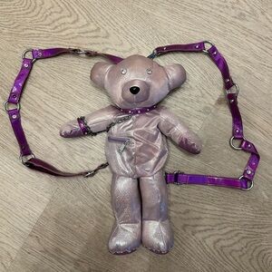 Dolls Kill Purple Teddy Bear Backpack